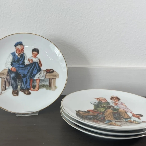 Norman Rockwell Other - 4 vintage Norman Rockwell collector plates
